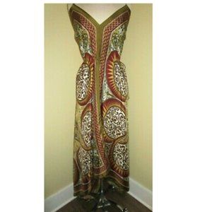 Nicole Miller Handkerchief Maxi Dress Sz 6 Long